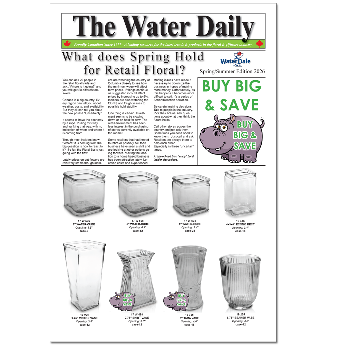 Spring/Summer Water Daily 2026